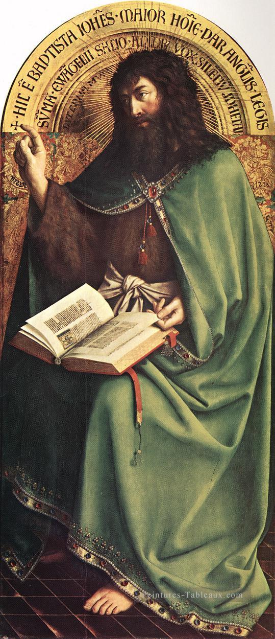 Le retable de Gand St Jean Baptiste Renaissance Jan van Eyck Peintures à l'huile